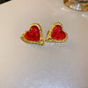 Red Heart Earrings