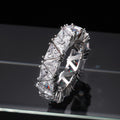 Mixed-Cut Clear Stone Full Eternity Bands In Ten Designs view 6