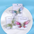 Translucent Butterfly Brooch With Decorative Crystal And Enamel Details view 3