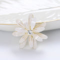 Glitter Daisy Flower Brooch Rhinestone Center Six Colors view 10