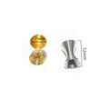 Flared Hourglass Spacer Beads in Five Metal Finishes view 3