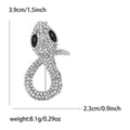 Coiled Crystal Snake Brooch in Four Jewel Tone Colorways view 9