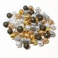 Openwork Round Metal Beads in Twenty Four Size and Finish Options view 5