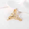Gold Tone Silver Tone Angel Wing Crystal Metal Brooch Pin 3.7 x 3 cm view 4