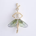 Crystal Fairy Elf Brooch Translucent Wing Skirt Three Colors view 6