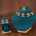 Five Color Choker Earring and Ring Coordinated Jewelry Sets view 8