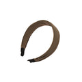 Wide Pleated Fabric Headband Deep Coffee Black 2 Colors view 5