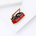Cat In Adoption Box Brooch In 1 Style With Enamel And Crystal Details view 4
