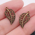 Gold-Tone Leaf Metal Charms with 7 Listed Options for DIY Jewelry Making view 6