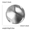 Irregular Round Liquid Metal Brooch In Silver And Gold Tones view 6
