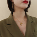 Dolphin Pendant Necklace Cable Chain Gold or Steel Tone view 6