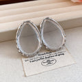Teardrop Resin Stud Earrings in Polished Statement Design view 7