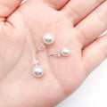 Black Pearl Earring Metal Charms with 3 Listed Options view 2