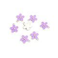 Five Petal Flower Enamel Alloy Charm Pendants in Five Colors view 12