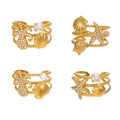 Starfish Octopus and Shell Layered Ring in Eight Styles view 5