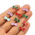 Colorful Bow Charms Metal Components In 1 Style For Jewelry Making view 2