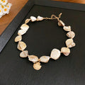 Gold Beach Starfish Shell Pearl Pendant Necklace Styles view 8