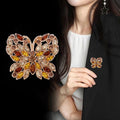 Butterfly Four Designs Metal Brooch Pin for Jackets and Lapels view 3