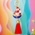 Sailboat Tassel Keychains in Four Fortune and Smooth Sailing Designs view 2