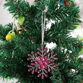 Silver Rhinestone Snowflake Christmas Hanging Four Colors view 8