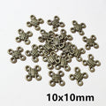 Assorted Floral Filigree Jewelry Connectors in Mixed Metal Tones view 4