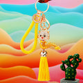 Jeweled Baby Dragon Tassel Keychains with Fortune Loops and Loop Only Options view 11