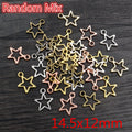 Open Star and Love Letter Metal Charms in Twelve Finish Options view 12
