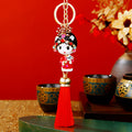 Peking Opera Huadan and Wusheng Tassel Keychains in Three Colors view 4