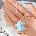 Flocked Resin Animal Phone Strap Charms 16 Color Styles view 11