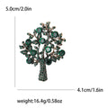 Crystal Tree Brooch with Colorful Leaves in Six Variations view 9