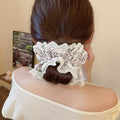 Sixteen Mixed Satin Stripe Polka Dot Lace And Floral Hair Ties view 10