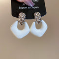 White Floral and Geometric Earring Collection with 40 Styles view 9