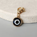 Mini Gold Tone Evil Eye Lobster-Clasp Charms in Six Colors view 8