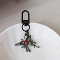 Gothic Black Metal Keychain Charms Moon Spider Cross Styles view 12