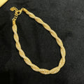 Twisted Pave Crystal Bracelet Gold Silver 2 Colors view 7