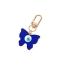 Gold and Silver Tone Melting Heart and Butterfly Eye Clip Keychains view 5