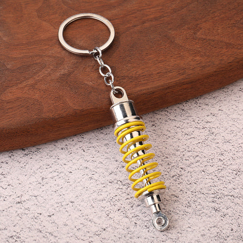 Car Suspension Shock Absorber Metal Keychain Gift Accessory