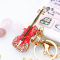Musical Note Guitar Keychains in Three Colors with Braided and Clasp Free Loops view 9