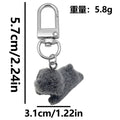 Eight Flocked Resin Dog Rabbit and Animal Clasp Keychain Designs view 8