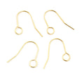 Slim Fishhook Earring Wires with Open Round Attachment Loops view 6