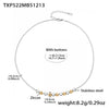 TXP522 TwoToneHeartNecklace