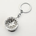 Car Wheel Rim Metal Keychain Auto Parts Style Pendant