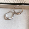 Silver Hoops