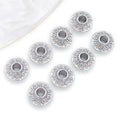 Metal Flying Saucer Spacer Beads in Two Shapes and Three Finishes view 8