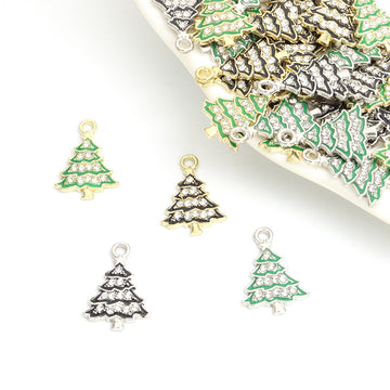 Crystal Christmas Tree Jewelry Components For DIY Earrings And Bracelets Charms