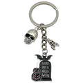 Halloween Metal Charm Keychains: Spider, Skull, Ghost, Pumpkin Designs view 11