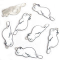 Sleeping Cat Enamel Charms in Ten Coat Patterns and Two Tones view 7