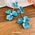 Colorful Enamel Flower Drop Stud Earrings Fashion Jewelry view 4