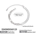 Crystal Baguette and Plate Link Bracelets in Gold and Silver Tone view 7