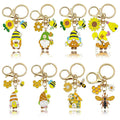 Bee and Honeycomb Charm Keychains with 33 Detailed Design Styles for Bags and Keys view 5
